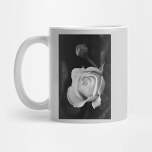 Black and White Alberta Roses -botanical flower art Mug